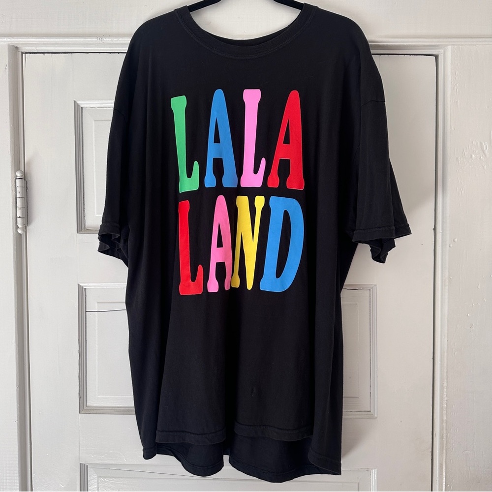 Dressed in Lala Lalaland Oversized Tee in Black size Lg/XL